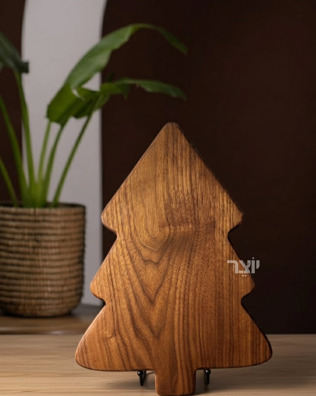 Wooden Christmas Tree Hanging Holder