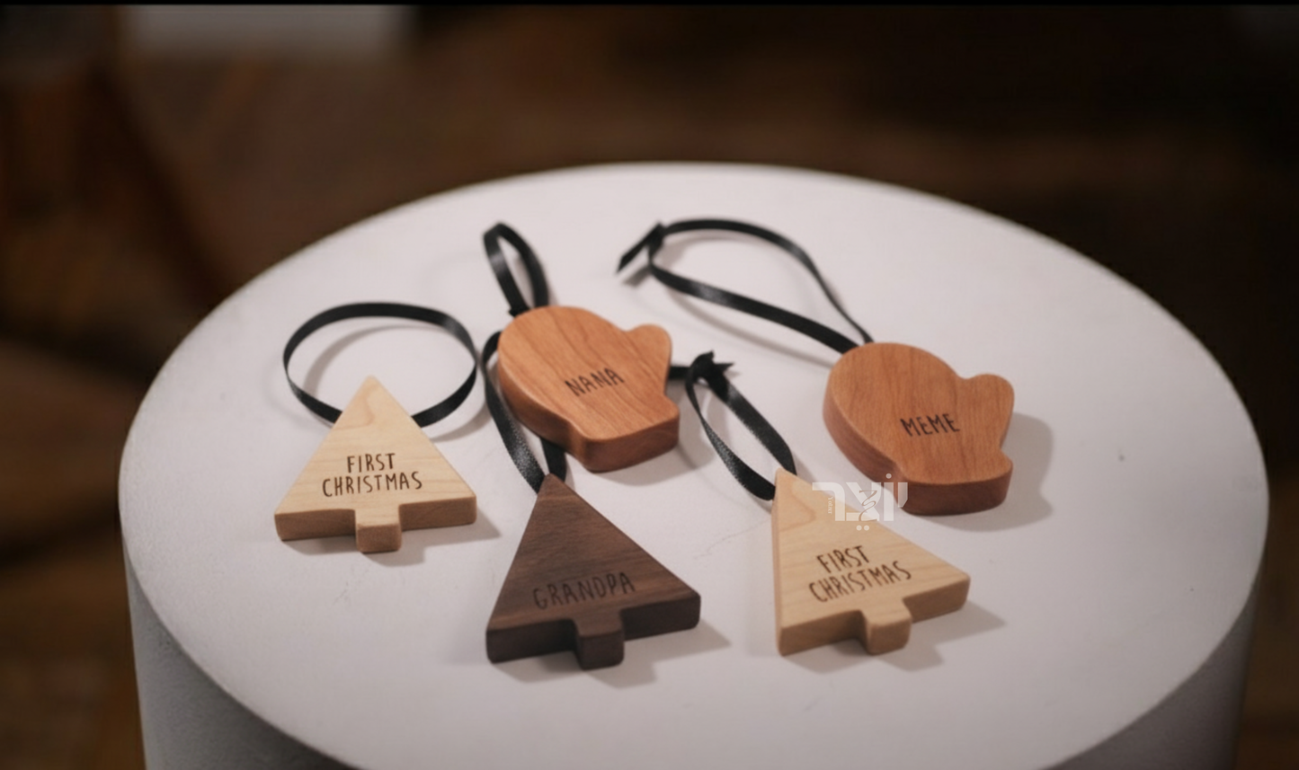 Wooden Christmas Tree Hanging