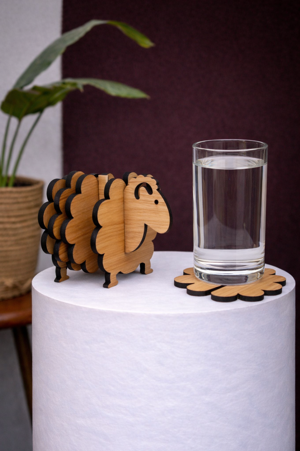 Sheep Coaster set