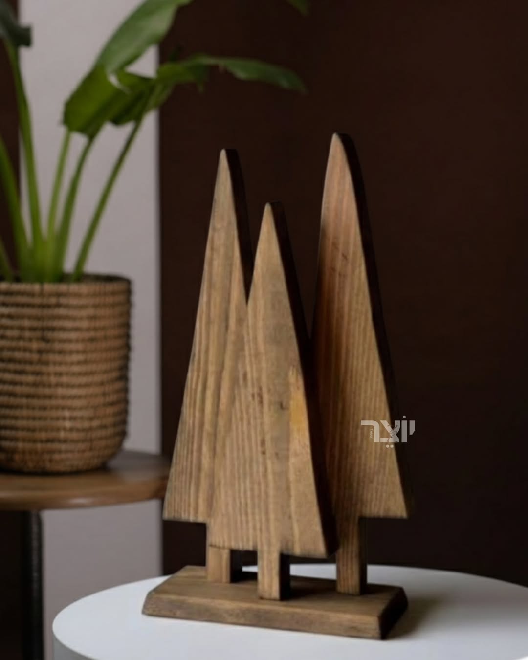 Wooden Christmas Tree Table Top