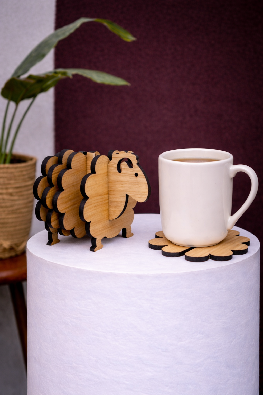 Sheep Coaster set